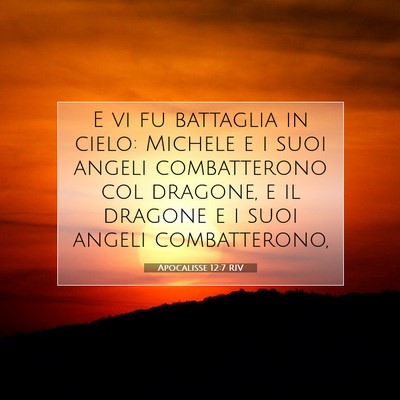 Apocalisse 12:7 RIV Immagine del Versetto della Bibbia