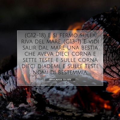 Apocalisse 13:1 RIV Immagine del Versetto della Bibbia