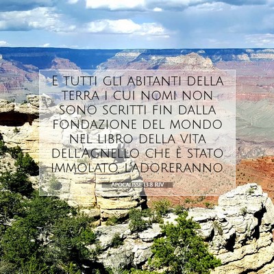 Apocalisse 13:8 RIV Immagine del Versetto della Bibbia