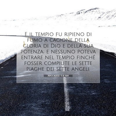 Apocalisse 15:8 RIV Immagine del Versetto della Bibbia
