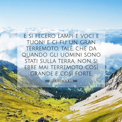 Apocalisse 16:18 Versetto della Bibbia Spiegato