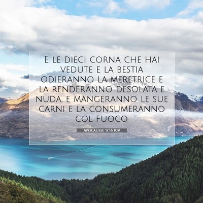 Apocalisse 17:16 RIV Immagine del Versetto della Bibbia