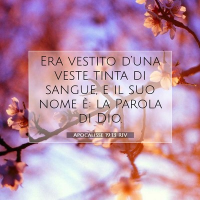 Apocalisse 19:13 RIV Immagine del Versetto della Bibbia