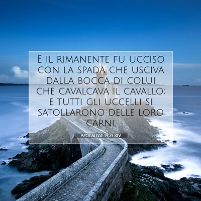 Apocalisse 19:21 RIV Immagine del Versetto della Bibbia