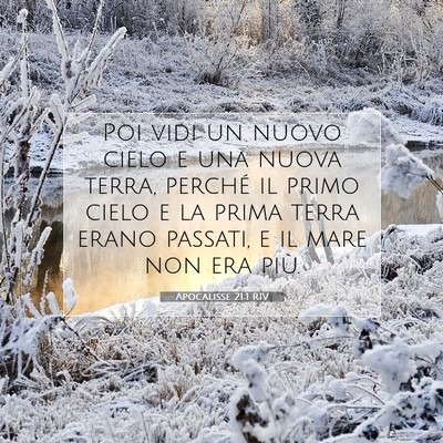 Apocalisse 21:1 RIV Immagine del Versetto della Bibbia