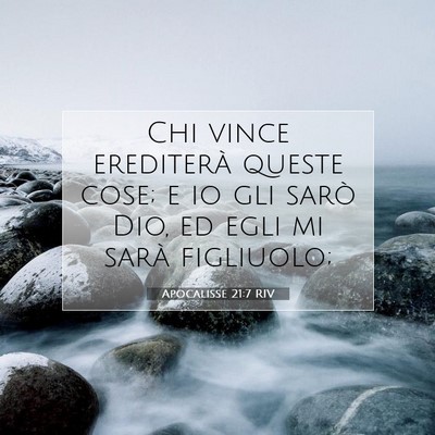 Apocalisse 21:7 RIV Immagine del Versetto della Bibbia