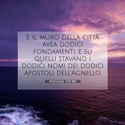 Apocalisse 21:14 Versetto della Bibbia Spiegato
