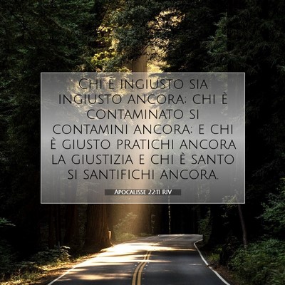 Apocalisse 22:11 RIV Immagine del Versetto della Bibbia